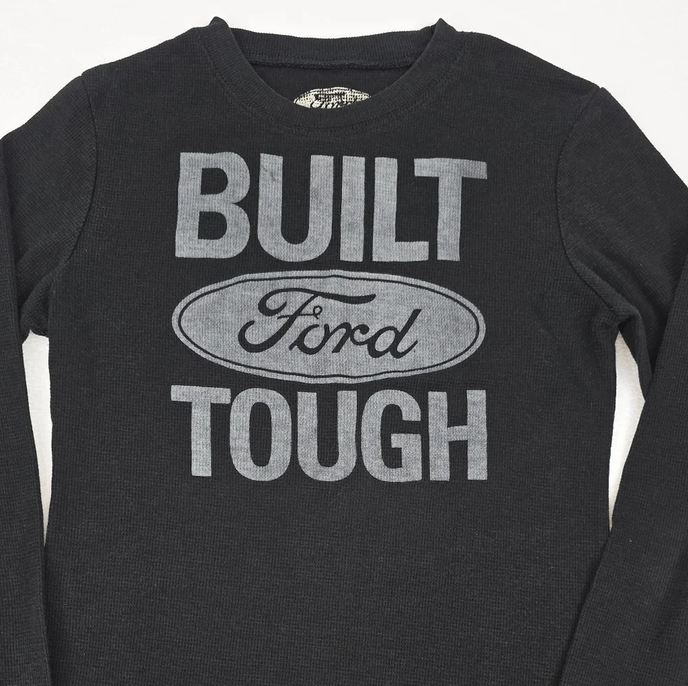 Ford Boy's Black Long Sleeve Tee Gray 